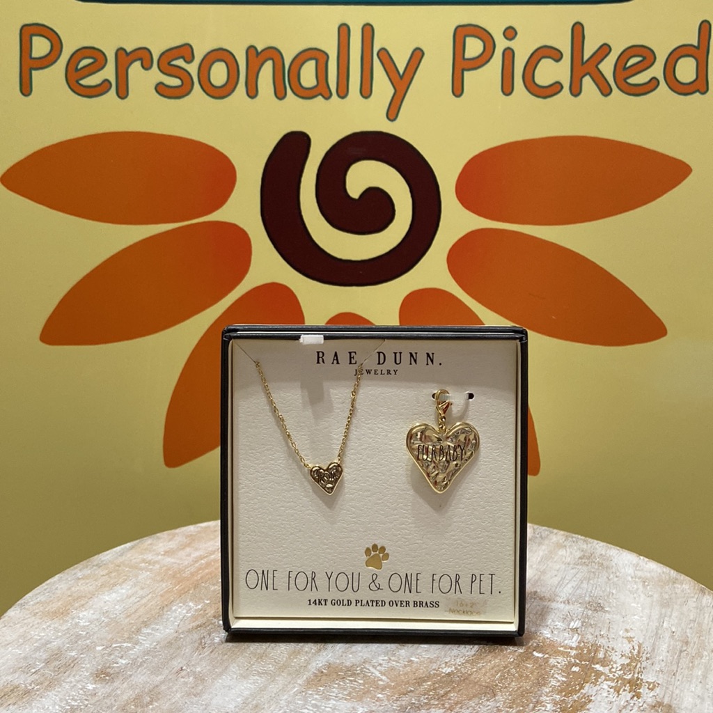 Rae Dunn One For You One For Pet Necklace Tag Set 45$